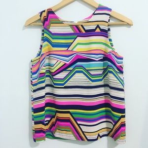 Amanda Uprichard Neon Silk Top